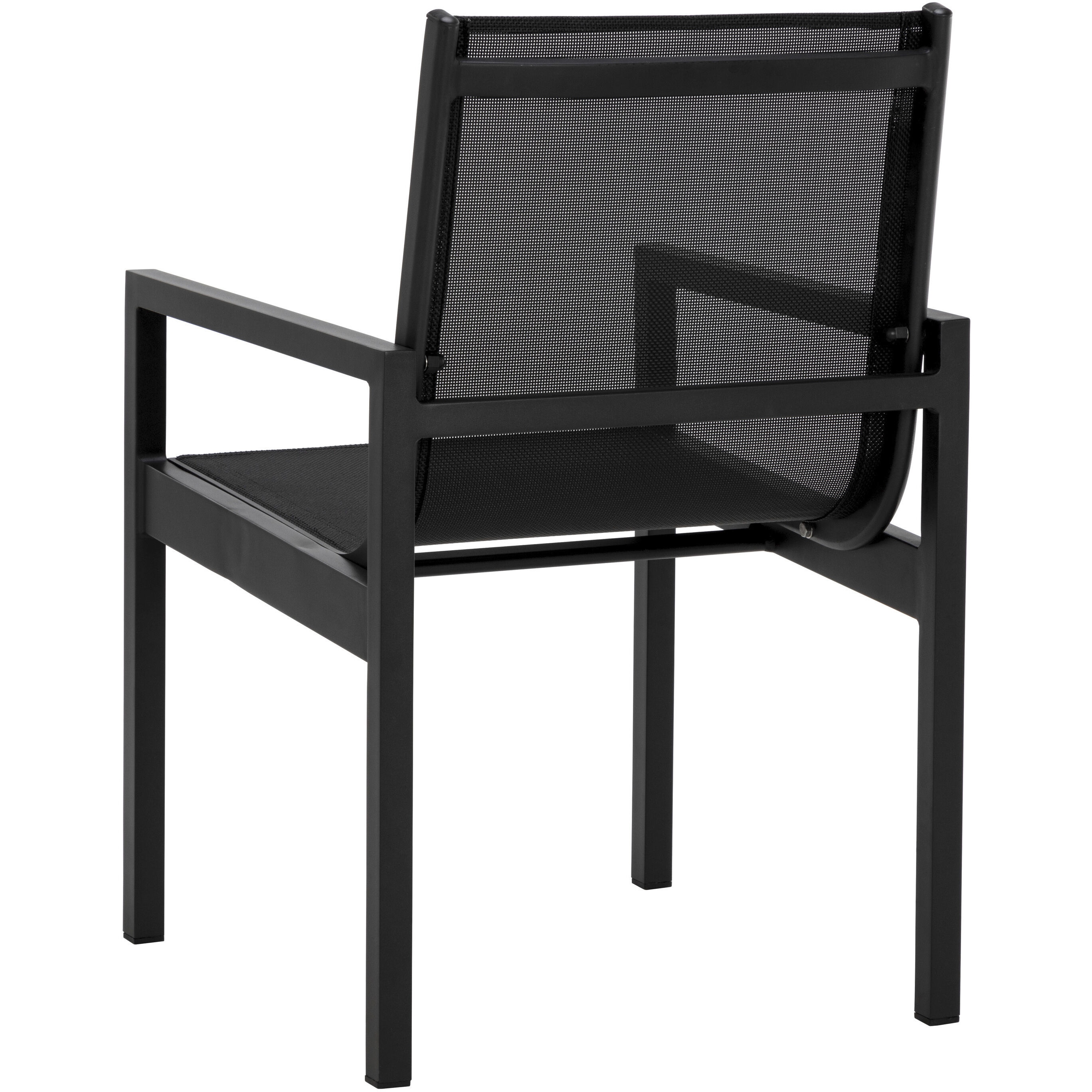 Merano Black Outdoor Dining Armchair, Set Of 2